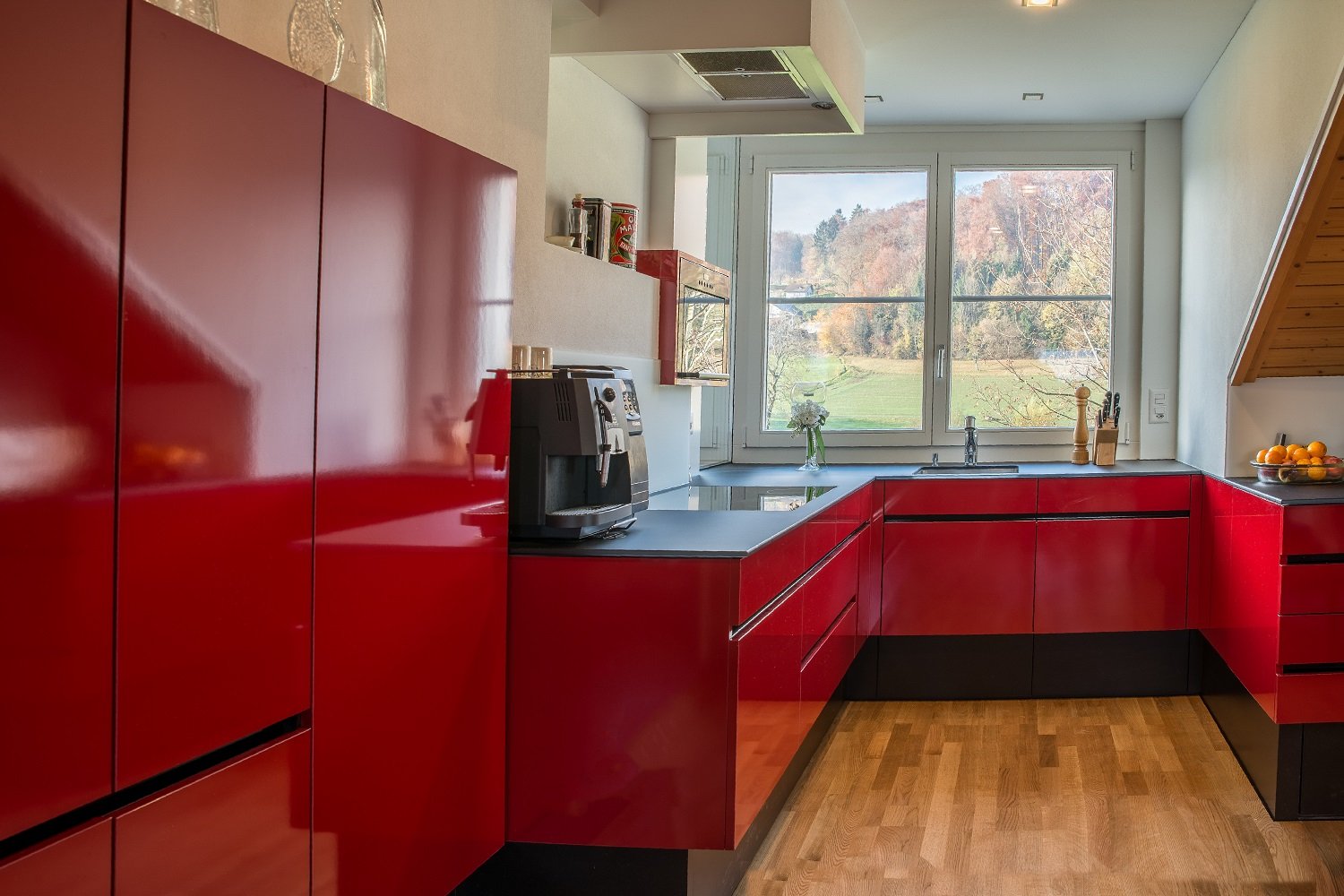 Küche rot hochglanz